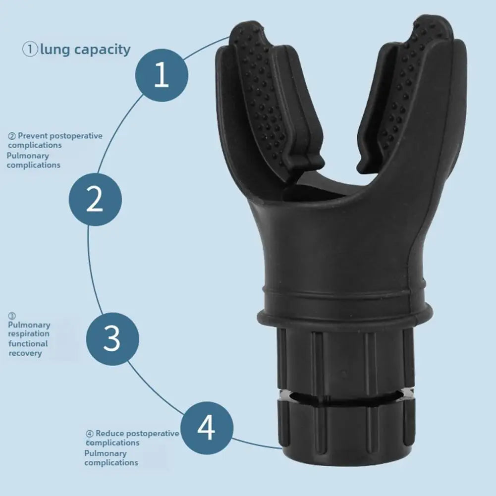 Adjustable Silicone Breathing Fitness Exercise Equipment Portable Mouthpiece Resistance Breathing Exercise Device For Household