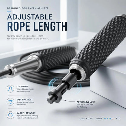 Jump Rope,Adjustable Length Steel Ropes with Ball Bearings, Suitable for Men and Women,Exercise Skipping Rope for Weight-loss