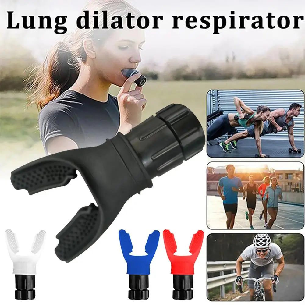 Adjustable Silicone Breathing Fitness Exercise Equipment Portable Mouthpiece Resistance Breathing Exercise Device For Household
