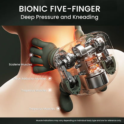 Neck Shoulder Massager Deep Tissue Shiatsu Back Cervical Massage Machine Bionic Electric