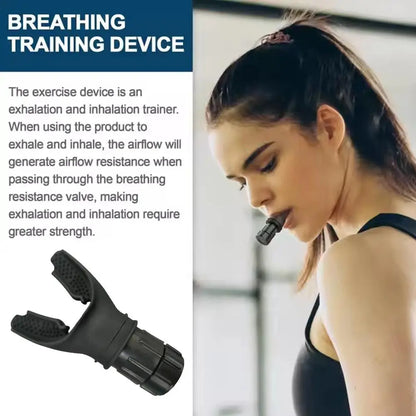 Adjustable Silicone Breathing Fitness Exercise Equipment Portable Mouthpiece Resistance Breathing Exercise Device For Household