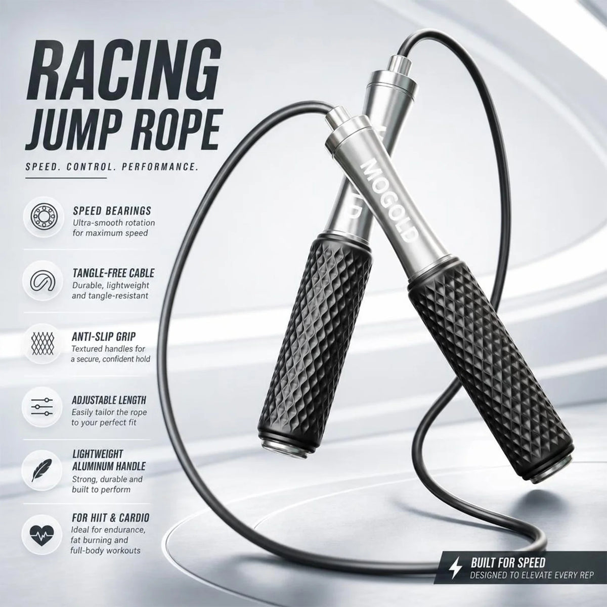 Jump Rope,Adjustable Length Steel Ropes with Ball Bearings, Suitable for Men and Women,Exercise Skipping Rope for Weight-loss