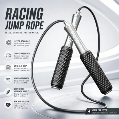 Jump Rope,Adjustable Length Steel Ropes with Ball Bearings, Suitable for Men and Women,Exercise Skipping Rope for Weight-loss