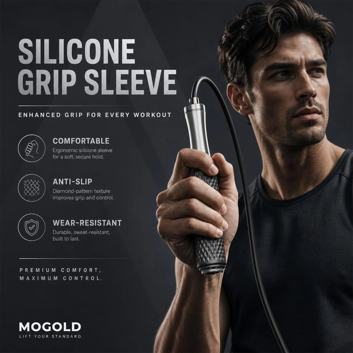 Jump Rope,Adjustable Length Steel Ropes with Ball Bearings, Suitable for Men and Women,Exercise Skipping Rope for Weight-loss