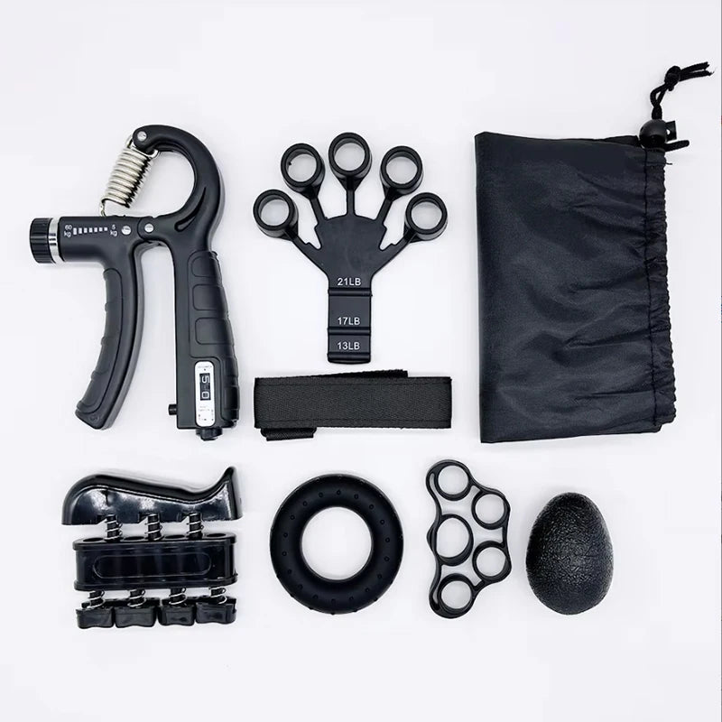 Adjustable Grip Strength Trainer Set Hand Training Equipment Grip Ring for Finger Exercises Comprehensive Fitness Kit