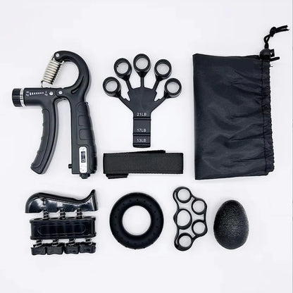 Adjustable Grip Strength Trainer Set Hand Training Equipment Grip Ring for Finger Exercises Comprehensive Fitness Kit