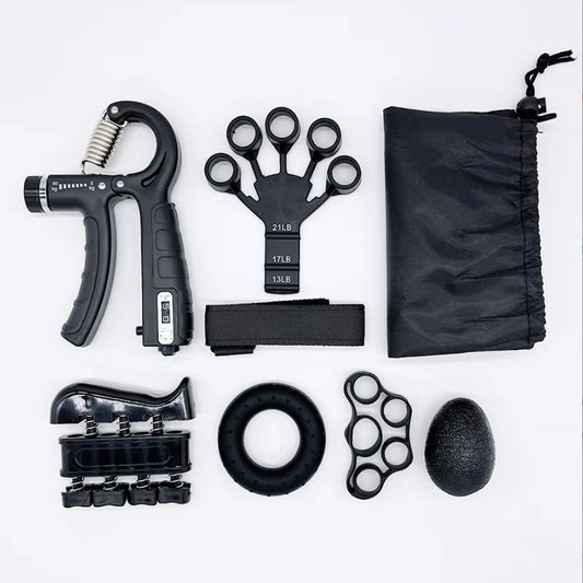 Adjustable Grip Strength Trainer Set Hand Training Equipment Grip Ring for Finger Exercises Comprehensive Fitness Kit