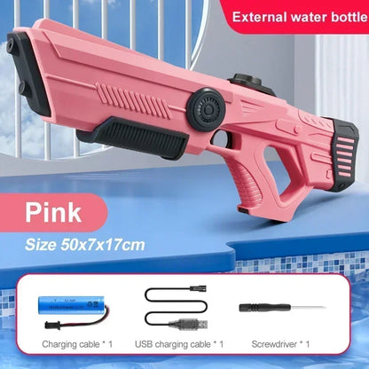 Children'S Fully Automatic Water Storage Gun Large Capacity Electric Water Absorbing Toy Gun Summer Outdoor Water Toy Gift